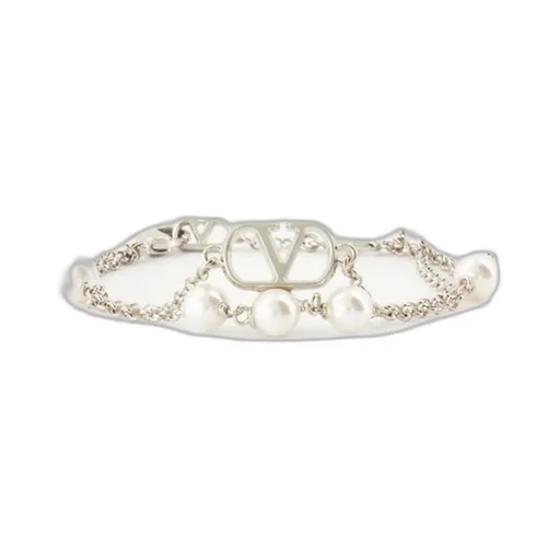 Bracelet With Pearls And Vlogo