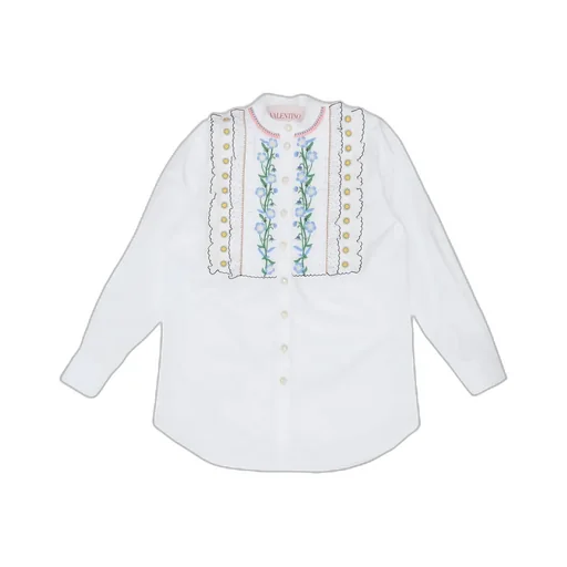 Embroidered Cotton Poplin Shirt