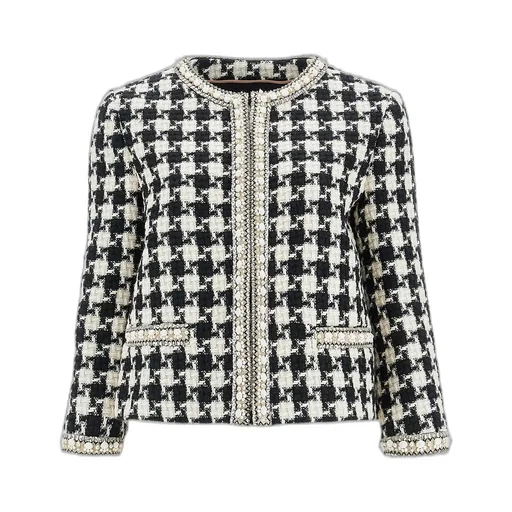 Houndstooth Tweed Jacket