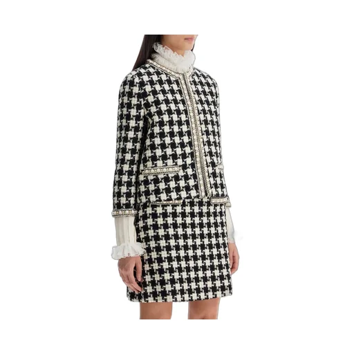 Houndstooth Tweed Jacket