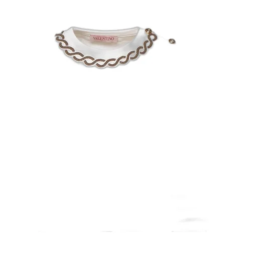 Striped Sweater With Chain Detail