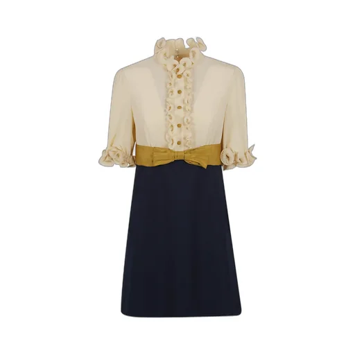 Ruffled Neck Dress