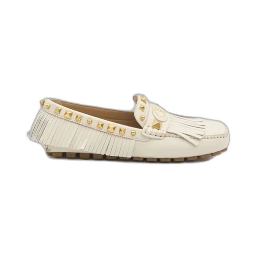 Loafers With Fringes And Studs