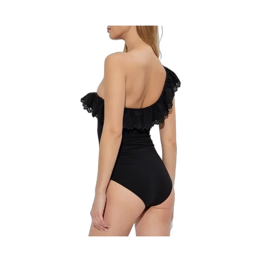 One-Shoulder Swimsuit With Ruffle Trim