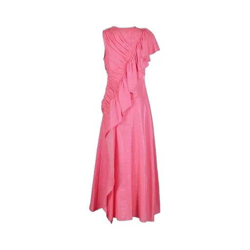 One-Shoulder Ruffled Maxi Dress
