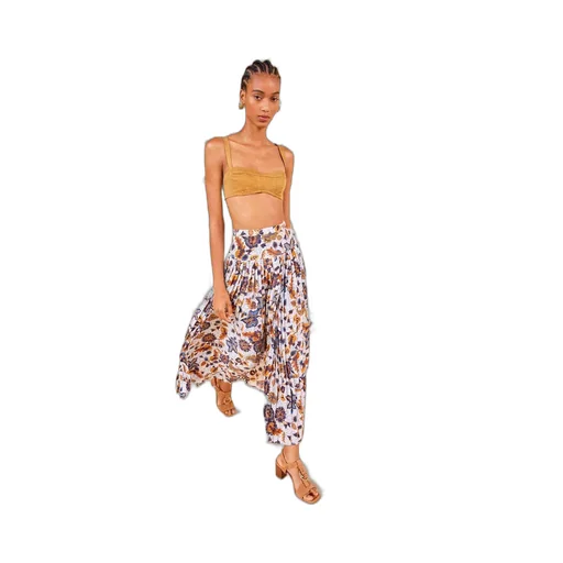 Printed Midi Skirt