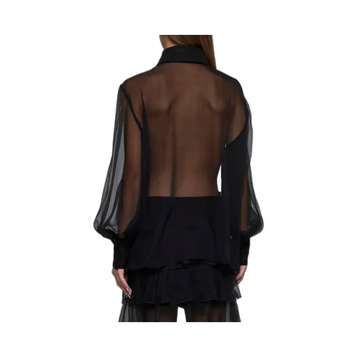 Sheer Shirt With Bow