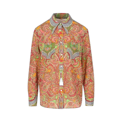 Paisley Print Silk Shirt