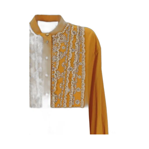 Embellished Silk Blouse