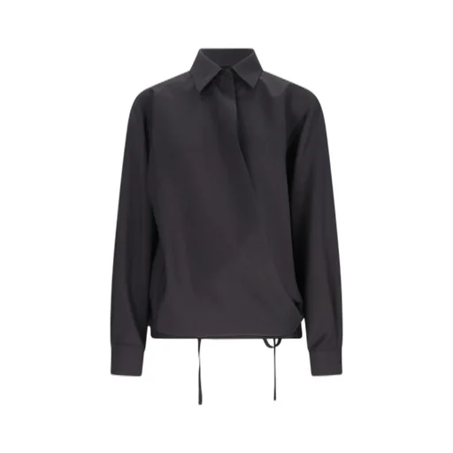 Asymmetric Poplin Shirt
