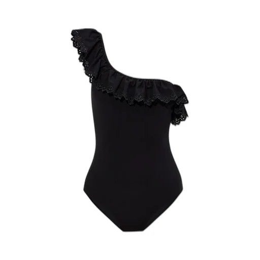 One-Shoulder Swimsuit With Ruffle Trim