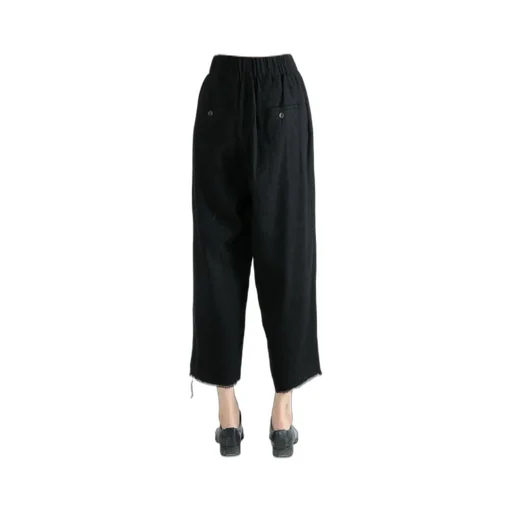 Wide-Leg Cropped Pants