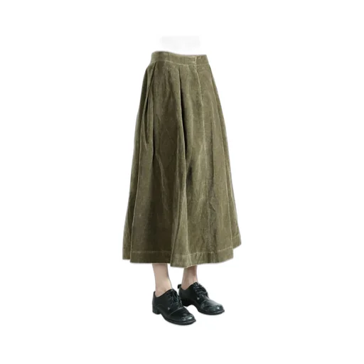 Pleated Midi Skirt