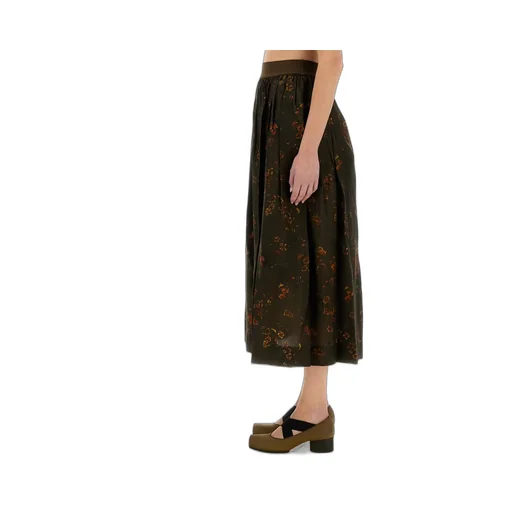 Floral Print Midi Skirt