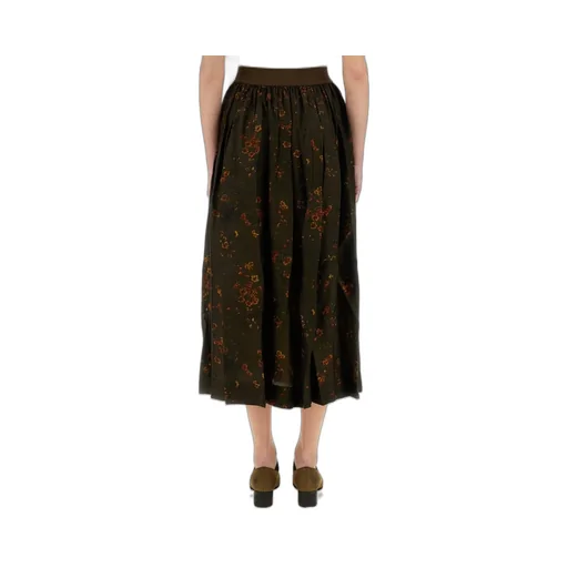 Floral Print Midi Skirt