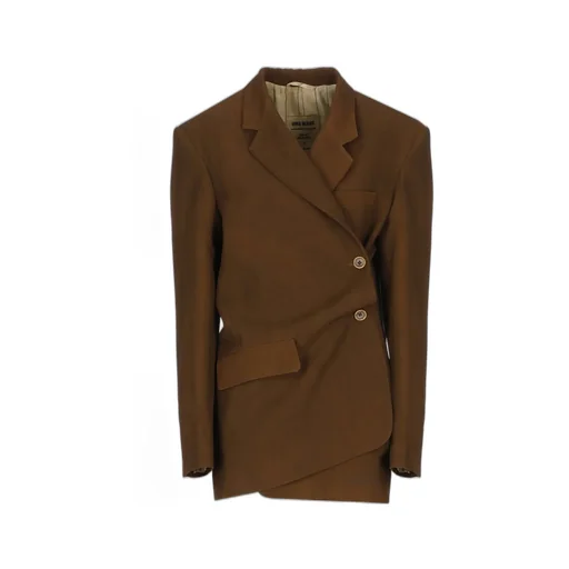 Asymmetric Double-Breasted Blazer