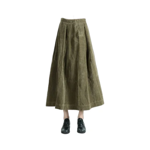Pleated Midi Skirt