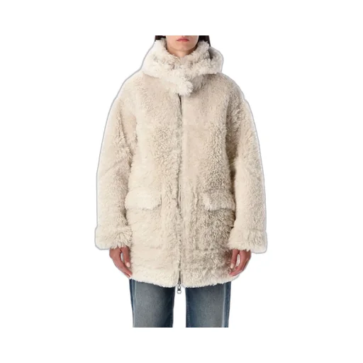 Shearling Trimmed Coat