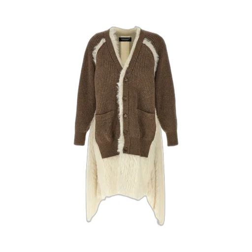 Cardigan With Fur Trim