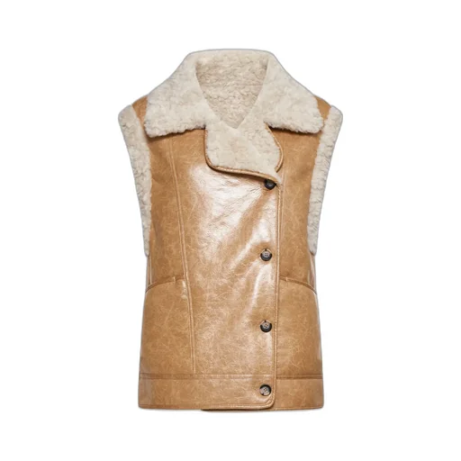 Shearling Trim Vest