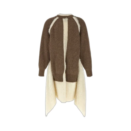 Cardigan With Fur Trim