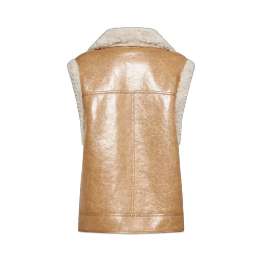 Shearling Trim Vest