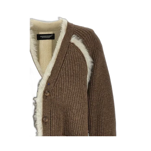 Cardigan With Fur Trim