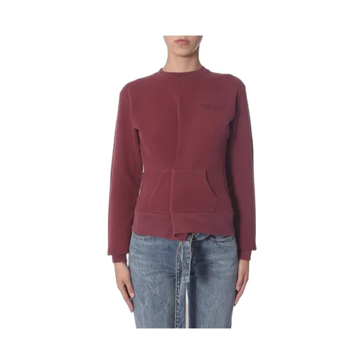 Crewneck Sweatshirt With Kangaroo Pocket