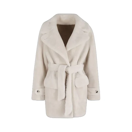 Shearling Trim Coat