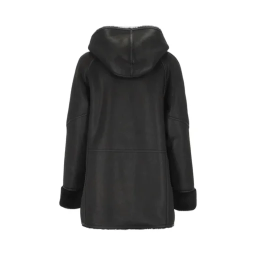 Shearling Hooded Coat