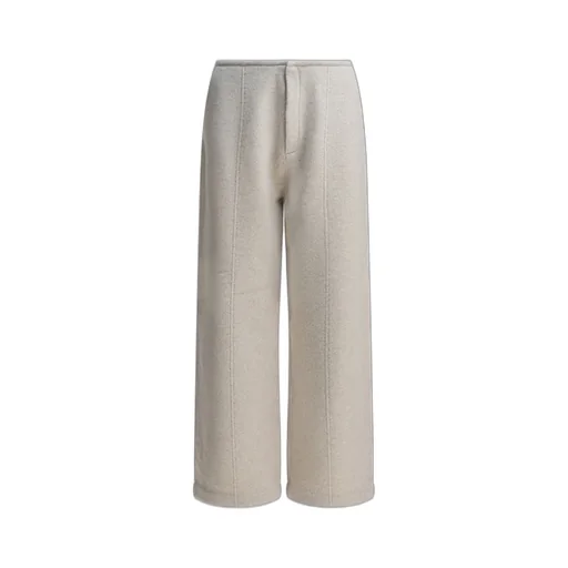 Wide-Leg Wool Trousers
