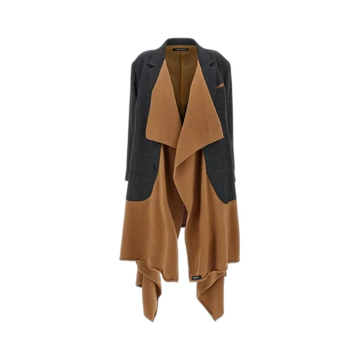 Asymmetric Wool Blend Blazer