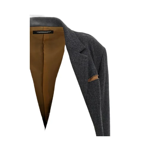 Asymmetric Wool Blend Blazer