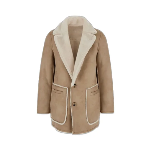 Shearling Trimmed Coat