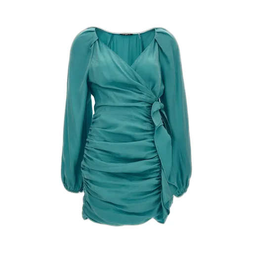 Ruched Wrap Dress