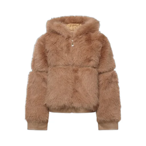 Faux Fur Hooded Jacket