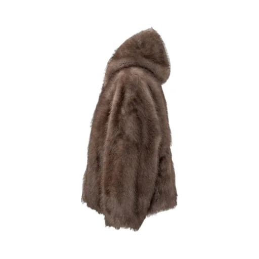 Hooded Fur Jacket