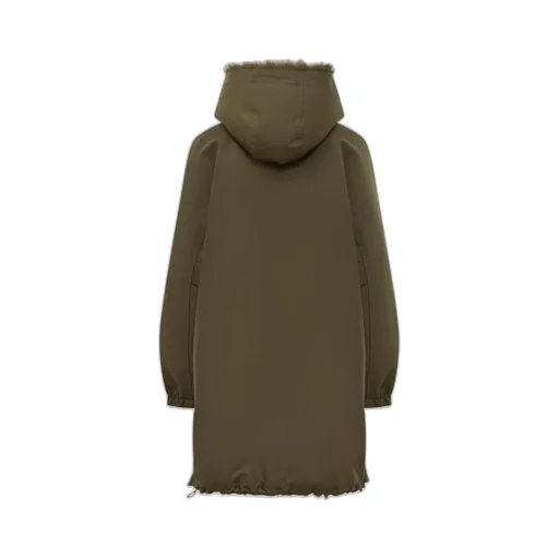 Parka With Hood And Fur Trim
