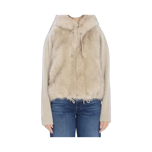 Faux Fur Trimmed Hoodie