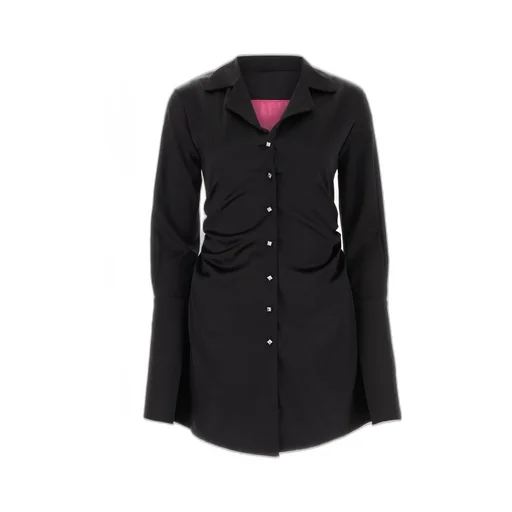 Ruched Shirt Dress