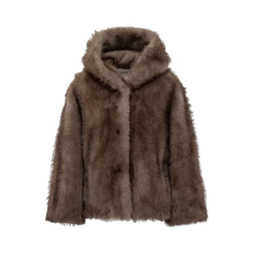 Hooded Fur Jacket