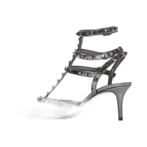 Studded T-Strap Heels