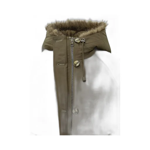 Parka With Hood And Fur Trim