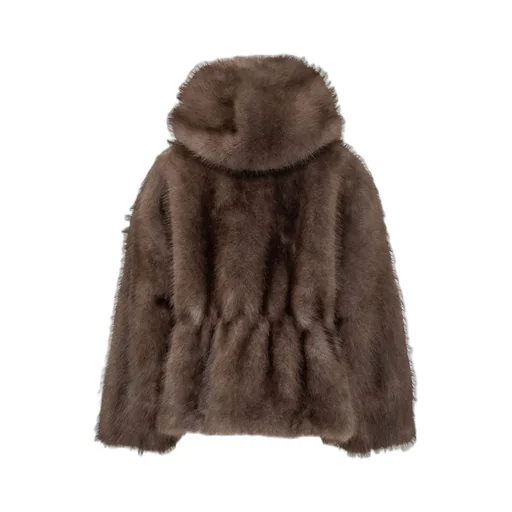 Hooded Fur Jacket