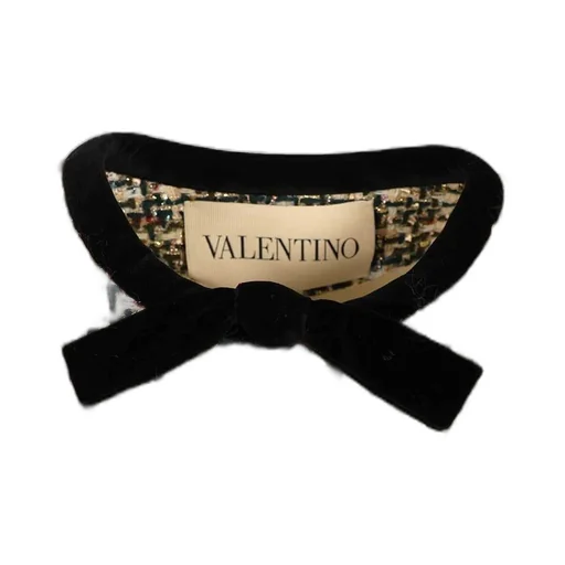 Tweed Jacket With Velvet Bows