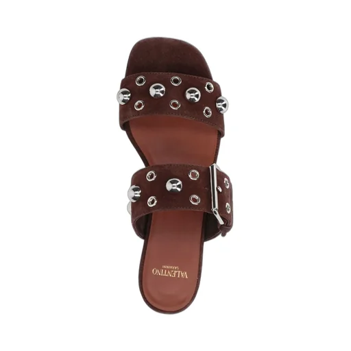 Studded Double Strap Slides