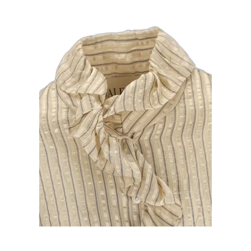 Ruffled Striped Blouse
