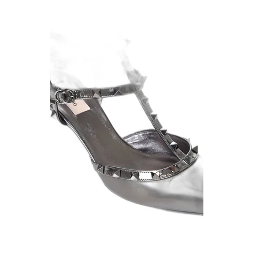 Studded T-Strap Heels