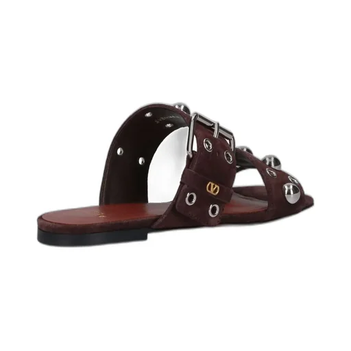 Studded Double Strap Slides