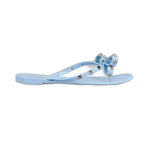 Flip Flops With Bow And Studs